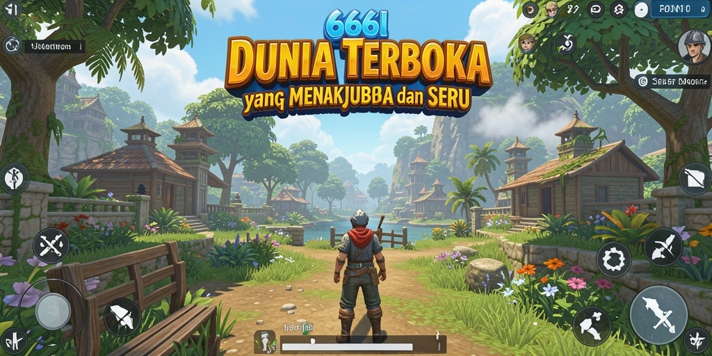 Tampilan gameplay 666I di dunia terbuka yang menakjubkan.