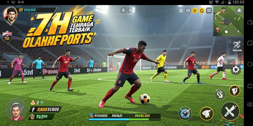 Screenshot utama 71H menunjukkan aksi seru pada gameplay olahraga.