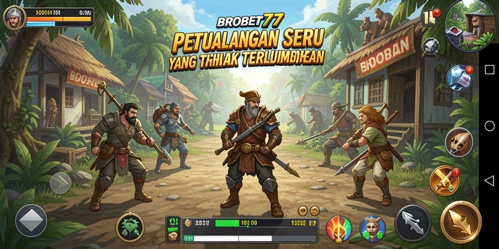 Screenshot BROBET77 menampilkan adegan seru dari gameplay petualangan.