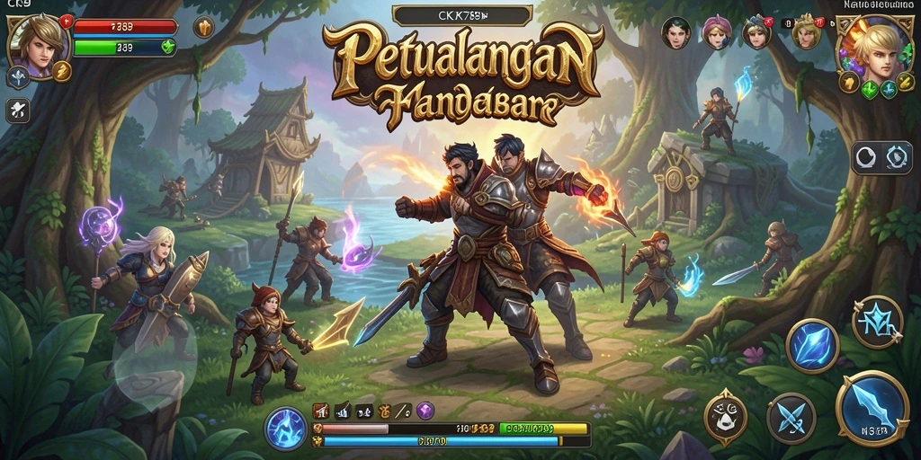 Tangkapan layar menampilkan pertarungan epik dalam CK789.