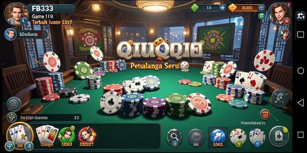 Screenshot gameplay QiuQiu menampilkan momen seru di FB333.