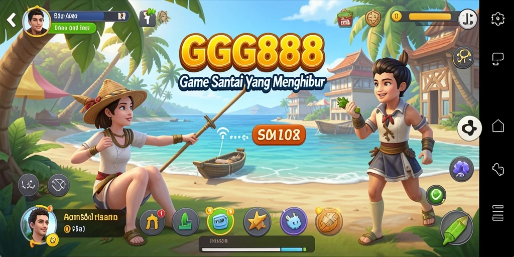 Gameplay menyenangkan dari GGG888 yang penuh warna.