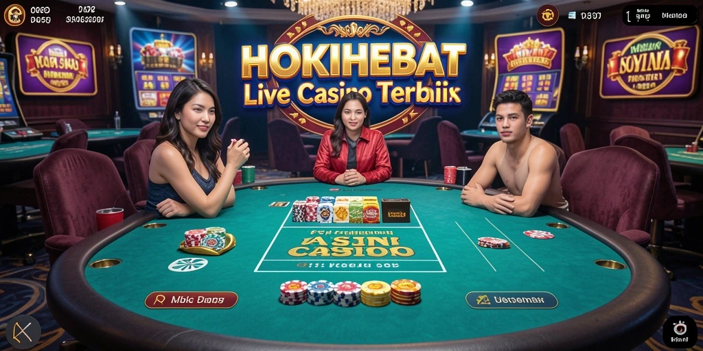 Tampilan gameplay Live Casino di HOKIHEBAT yang mengasyikkan.