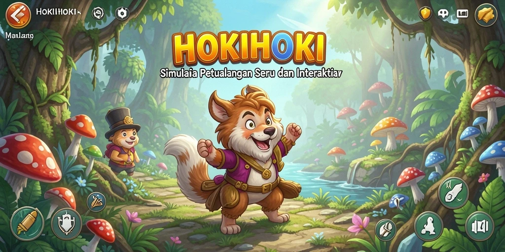 Tangkapan layar HOKIHOKI menunjukkan gameplay menarik dan interaktif.