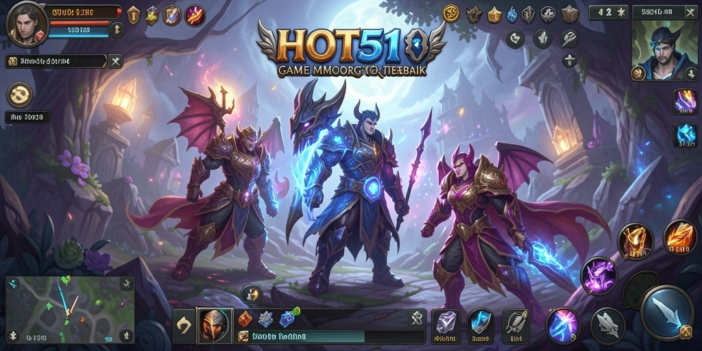 Screenshot HOT51 menampilkan aksi seru gameplay MMORPG yang memukau.