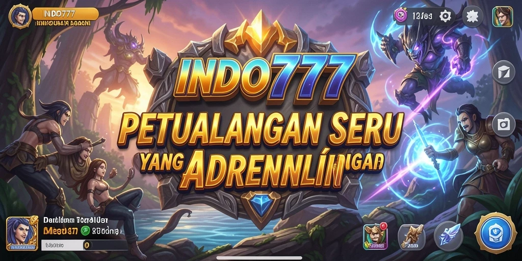 Tampilan gameplay <strong>INDO777</strong> yang menegangkan dan penuh warna.