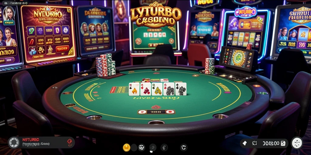 Tampilan gameplay menarik dalam aplikasi Live Casino N9TURBO.