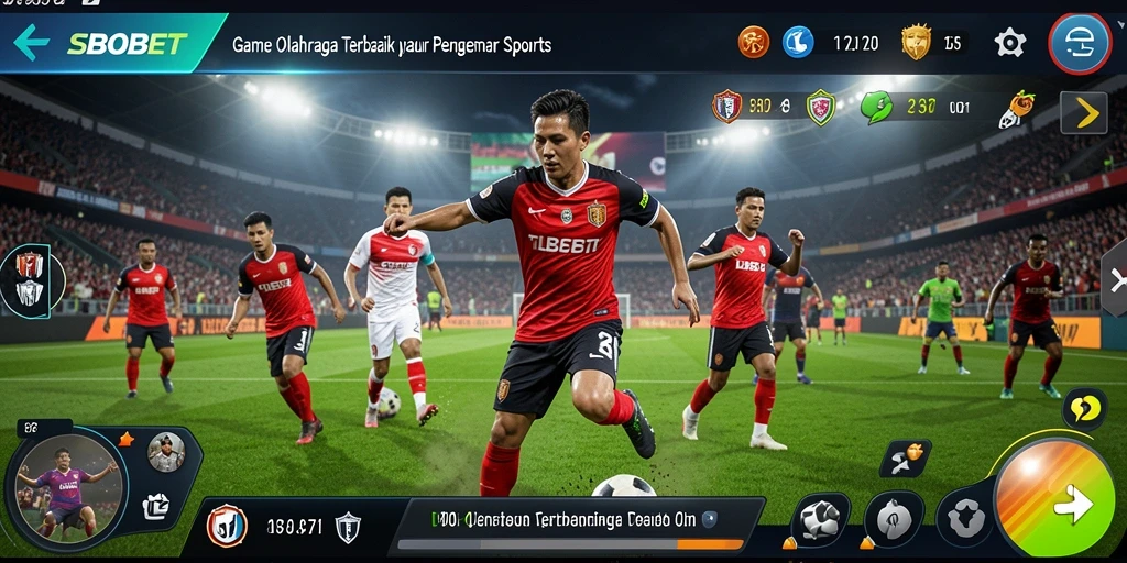 Tampilan gameplay SBOBET yang menegangkan saat taruhan olahraga berlangsung.