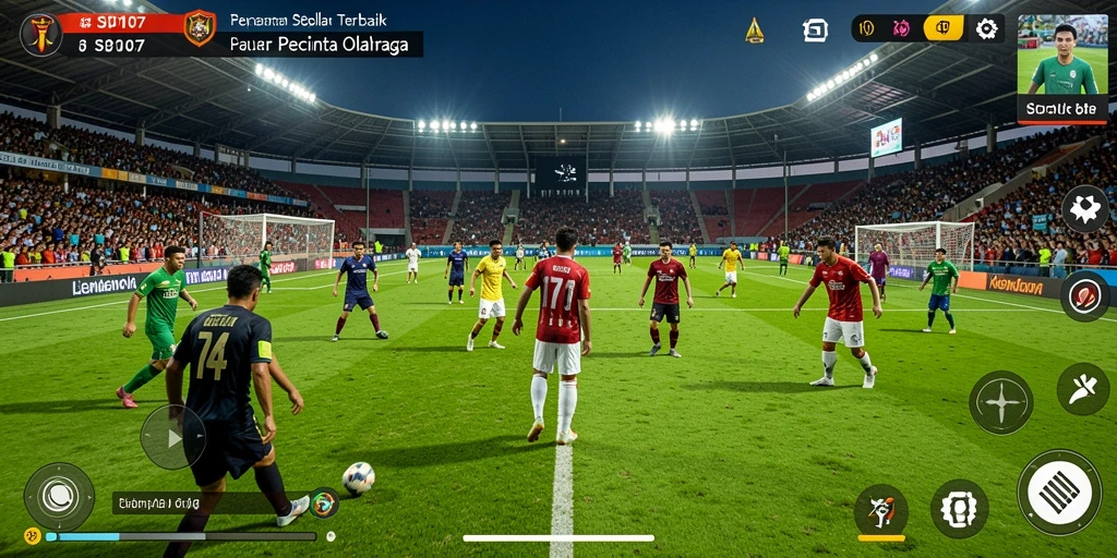 Gameplay menarik di SD107 dengan aksi sepak bola yang seru.