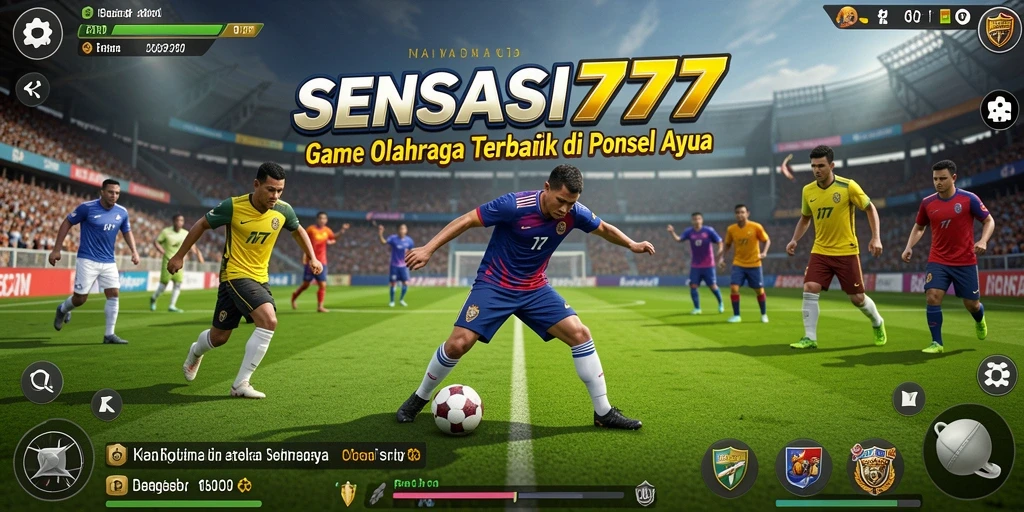 Tampilan gameplay SENSASI777 menampilkan aksi olahraga yang mendebarkan.