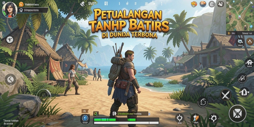 Screenshot gameplay SVIP1 dengan dunia terbuka yang menakjubkan.