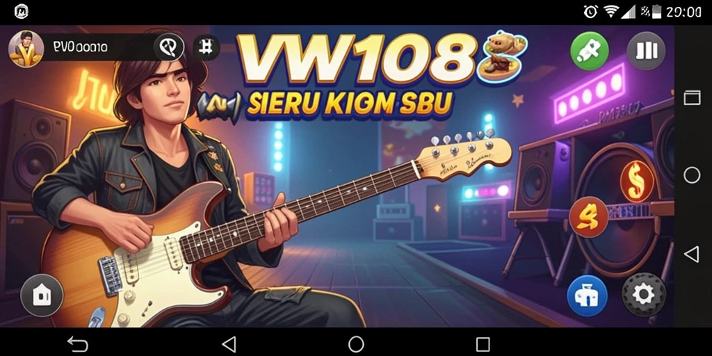 Tampilan gameplay VW108 yang penuh warna dan interaktif.