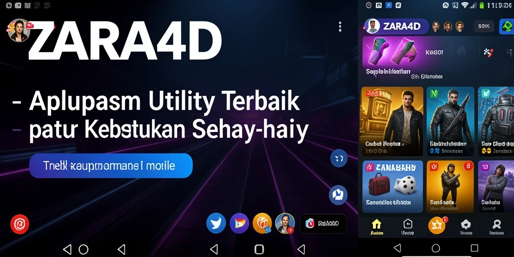 Tampilan antarmuka ZARA4D yang sederhana namun efektif.